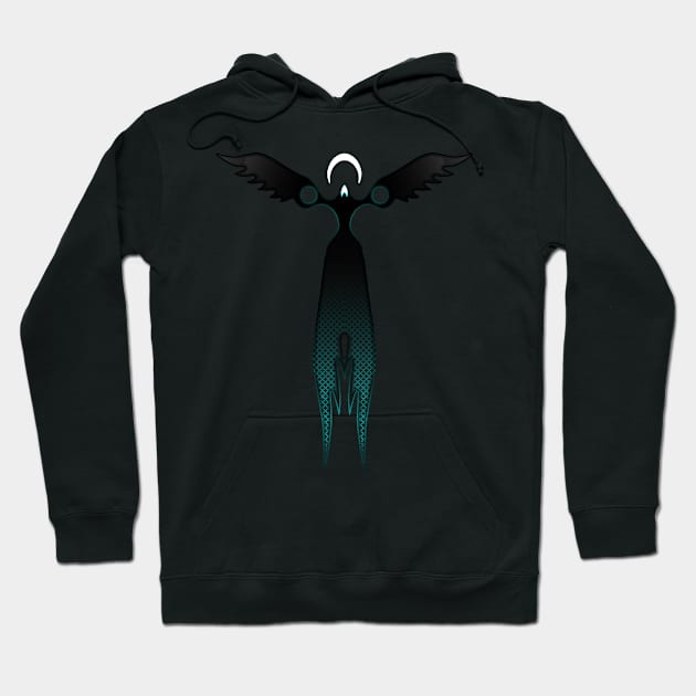 Moon and Night Raven Hoodie by frooglekade